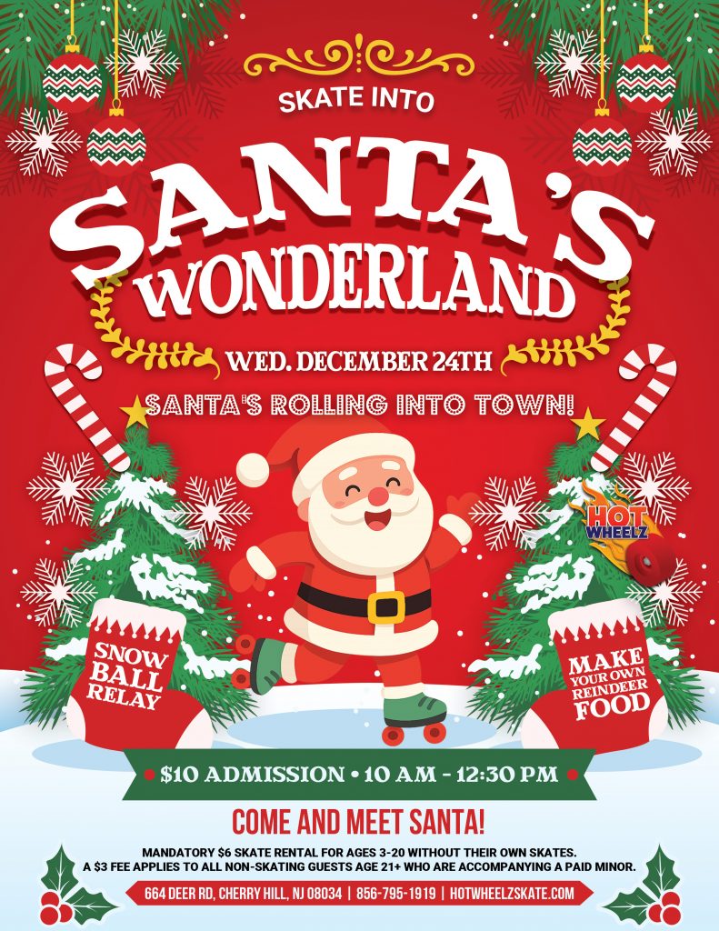 #RollerSkating #ThingsToDoWithKidsNearMe #HotWheelz #CherryHillNJ #SantasWonderland #ChristmasSkate #HolidayEventsNJ #KidsActivitiesNJ #FamilyFunNJ #NJEvents #CherryHillMoms #SkateNight #WinterBreakFun #NJKids #HolidayFun #LetsGoSkating #HotWheelzSkate