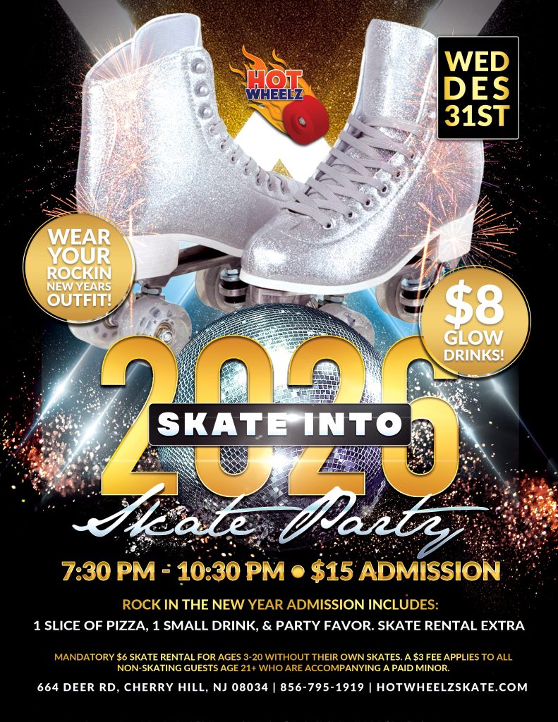 #RollerSkating #ThingsToDoWithKidsNearMe #HotWheelz #CherryHillNJ #NYE2026 #SkateInto2026 #FamilyFunNJ #KidsActivitiesNJ #NewYearsEveNJ #CherryHillMoms #SkateParty #WinterBreakFun #HolidayEventsNJ #LetTheGoodTimesRoll